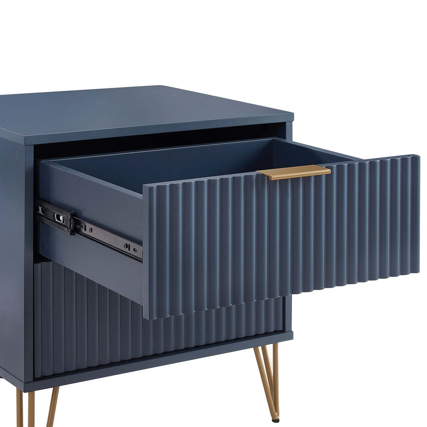 Manhattan Dumbo - Fluted 2-Drawer Nightstand