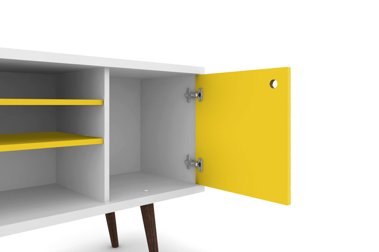Manhattan Liberty - 53" TV Stand With White Frame