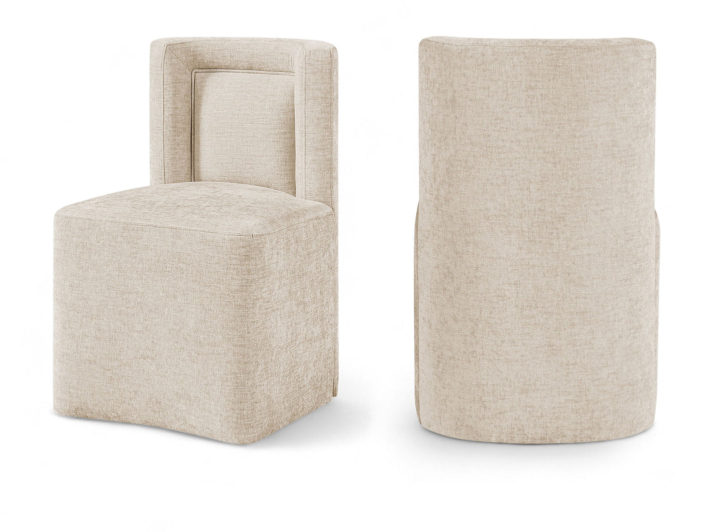 Duvina - Chenille Performance Fabric Dining Chair (Set of 2)