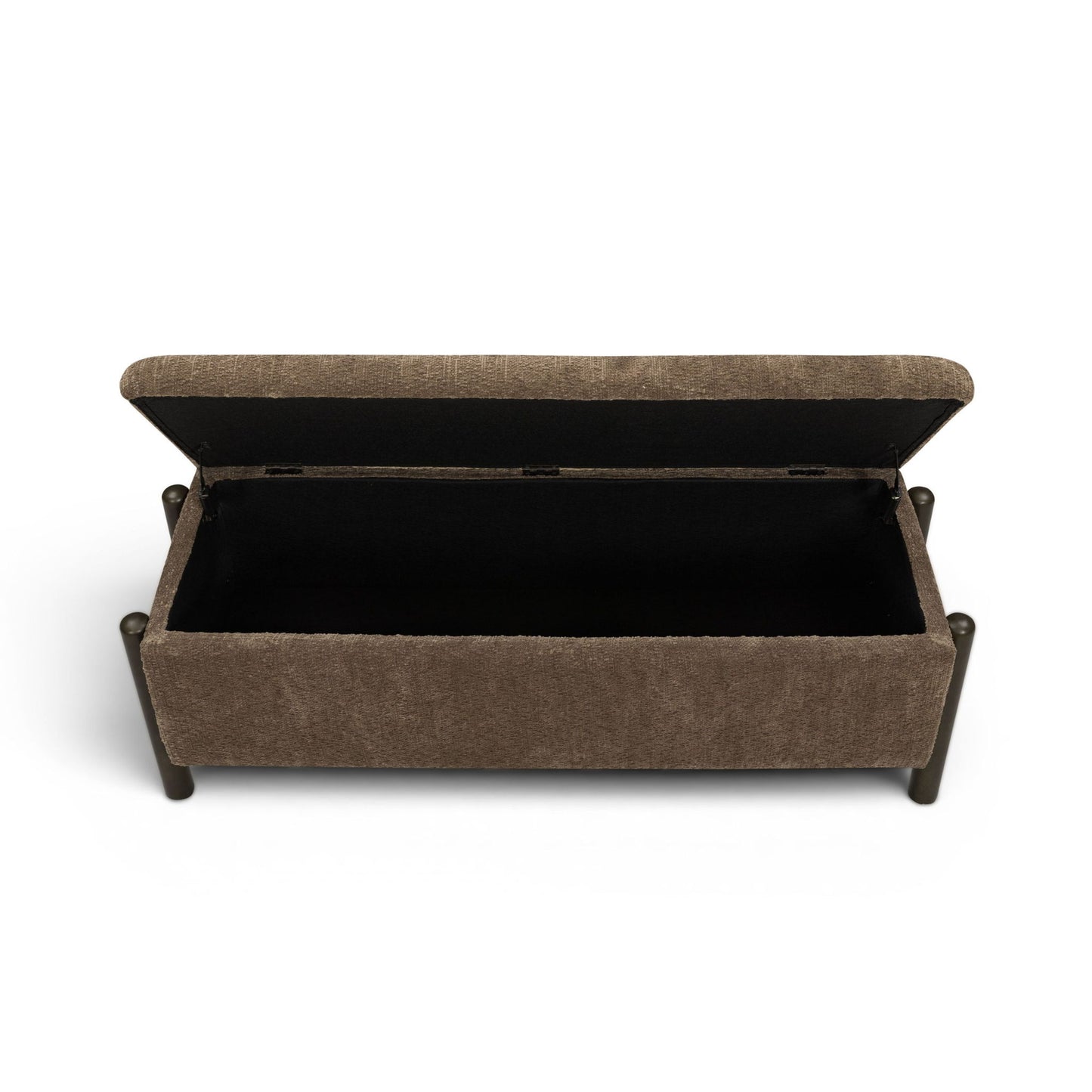 Abby - Nubby Fabric Storage Bench