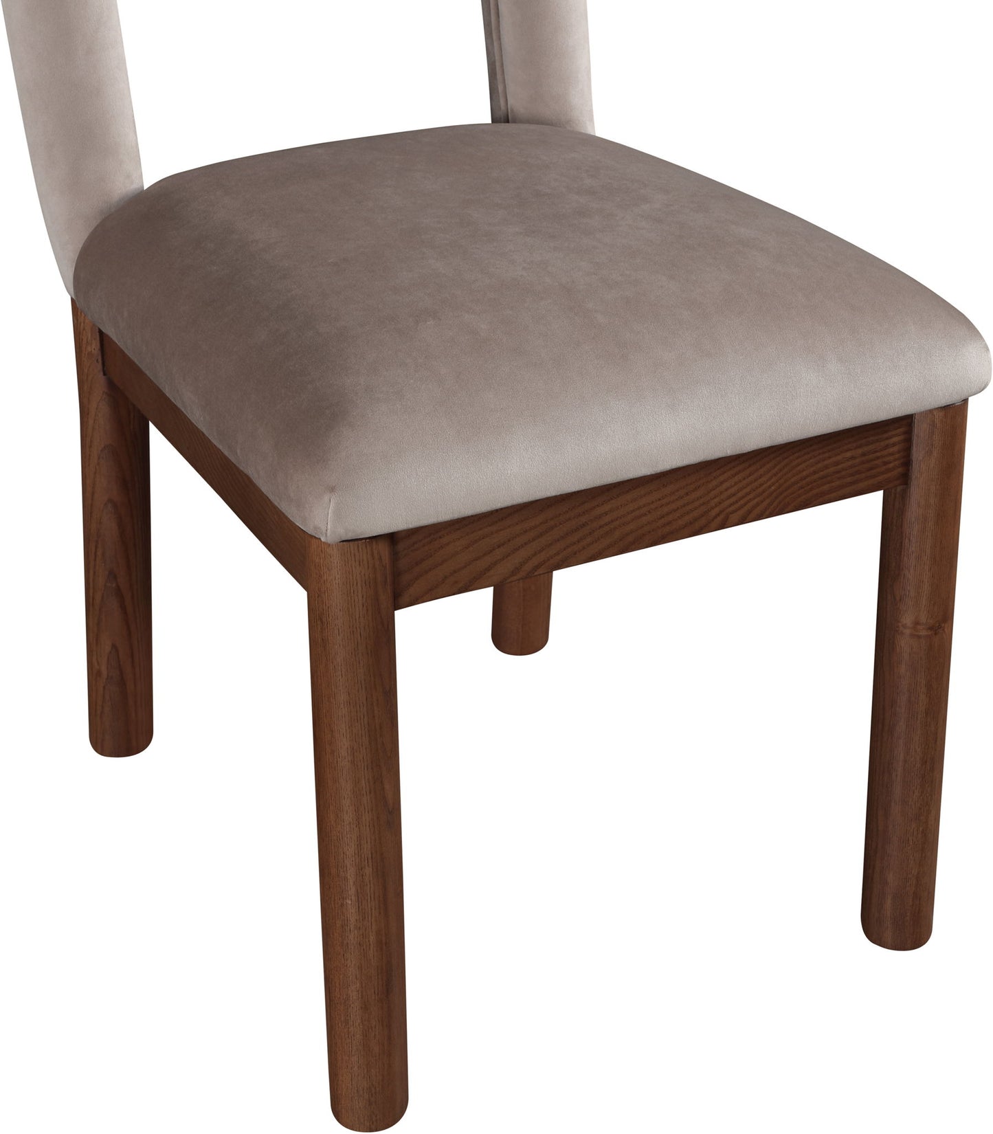 Conrad - Velvet Dining Chair With Brown Legs