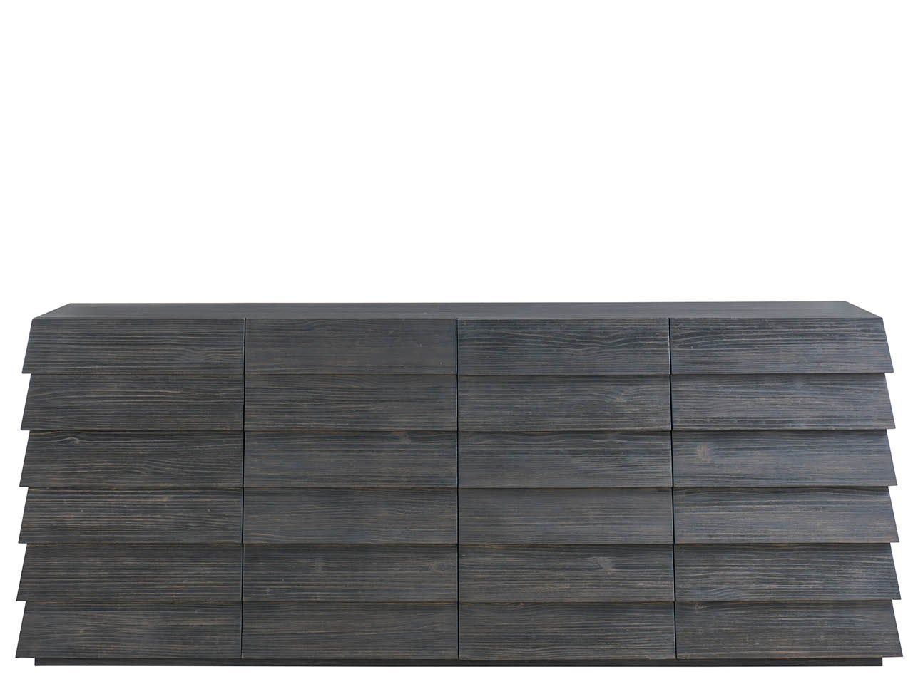 Dwell - Basalt Lap Credenza - Dark Gray