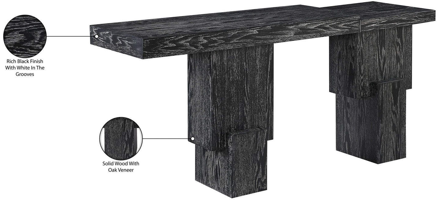 Anzio - Oak Veneer And Solid Wood Console Table
