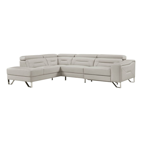 Ventura 2-Piece Sectional with Left Chaise, Adjustable Headrests and Charging ports