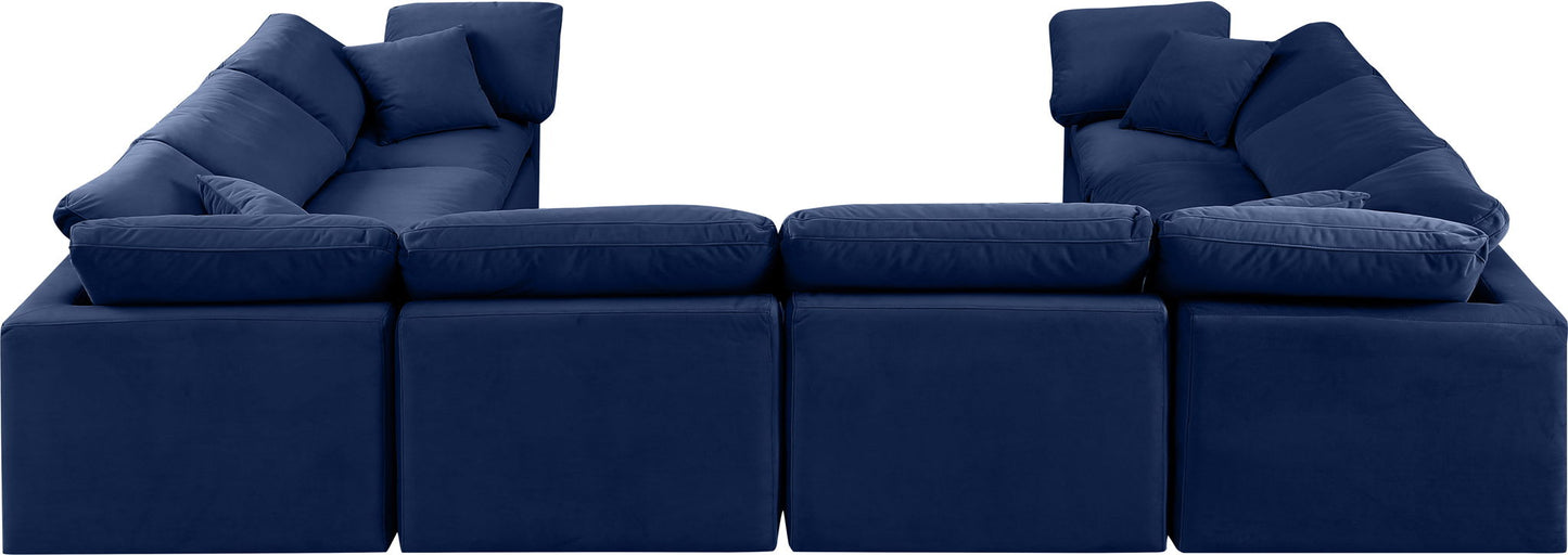 Indulge - Velvet 8 Piece Modular Sectional