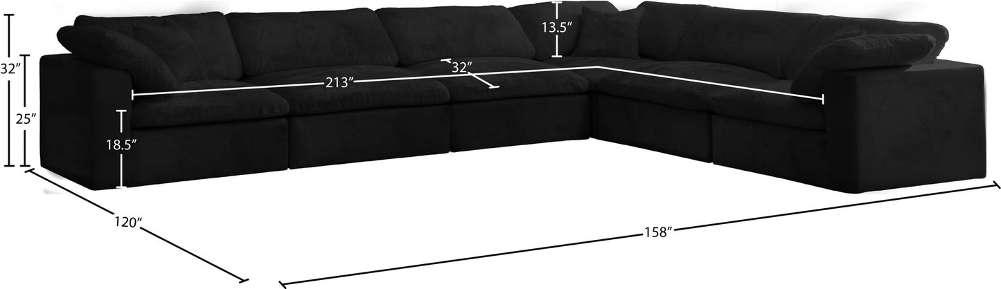 Cozy - 6 Piece Modular Corner Sectional