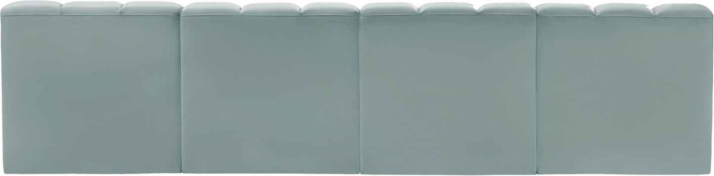 Arc - Faux Leather 4 Seats Modular Sofa
