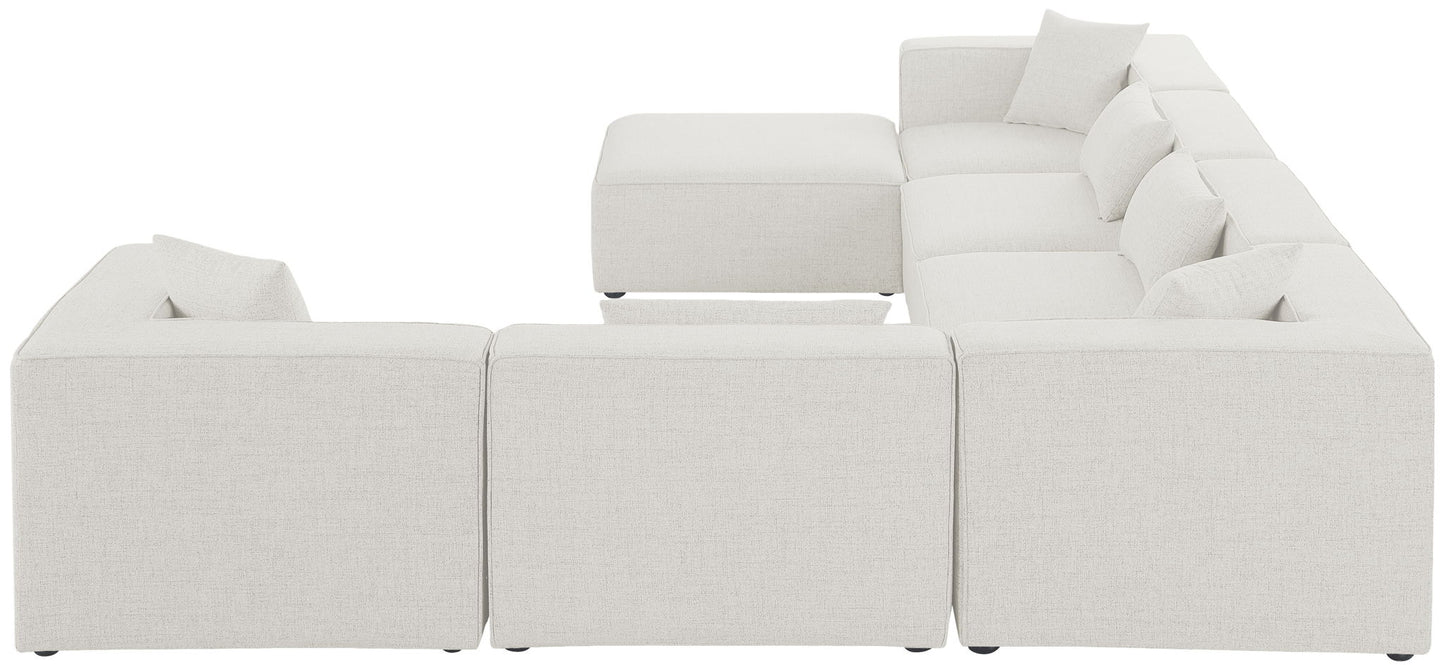 Cube - Linen 7 Piece Modular Sectional