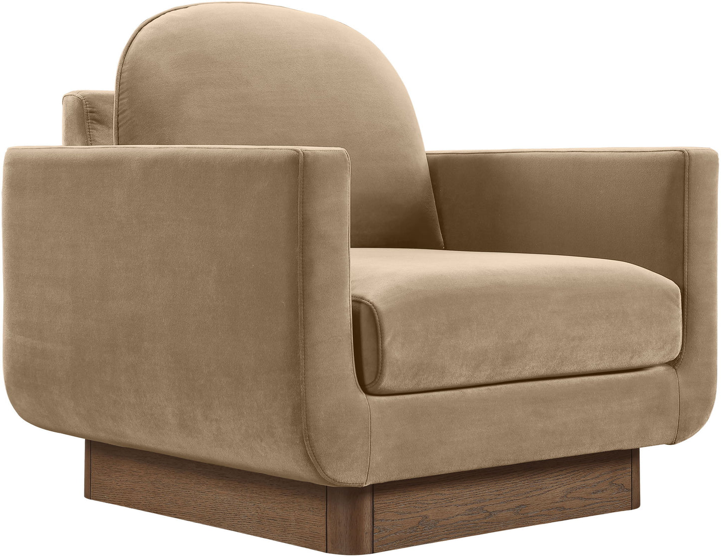 Diviento - Velvet Performance Fabric Upholstered Accent Chair
