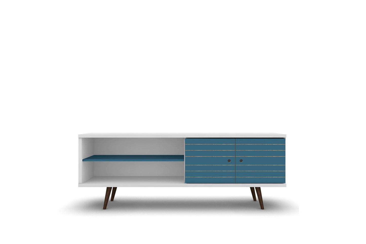 Manhattan Liberty - 63" TV Stand With White Frame