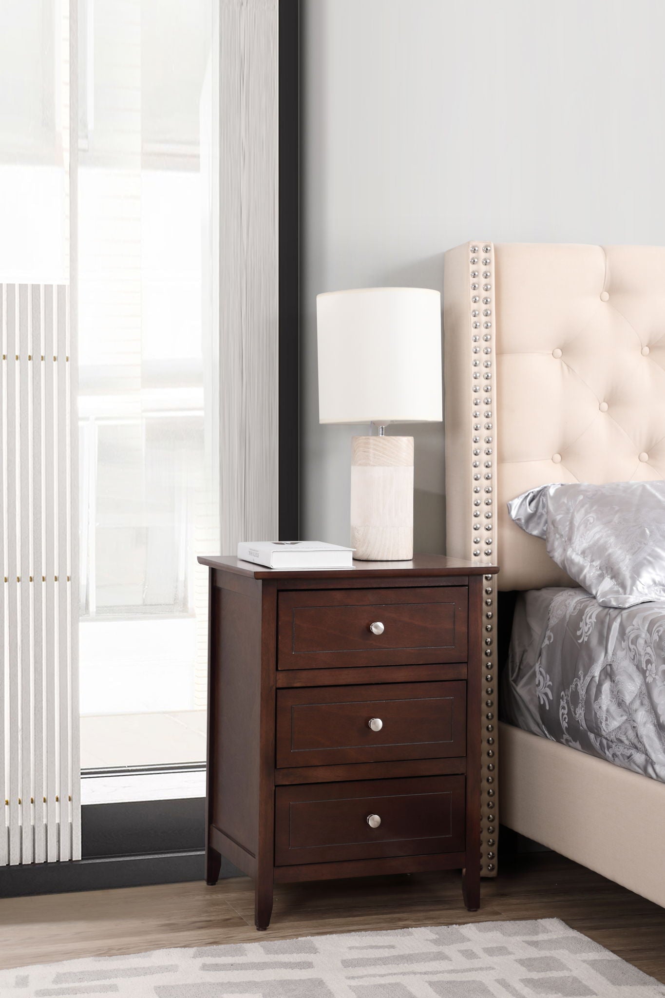 Glory Furniture - Daniel - 3 Drawer Nightstand