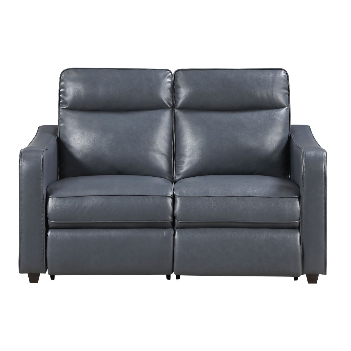 Equinox Power Double Reclining Love Seat with Curved Track Arms