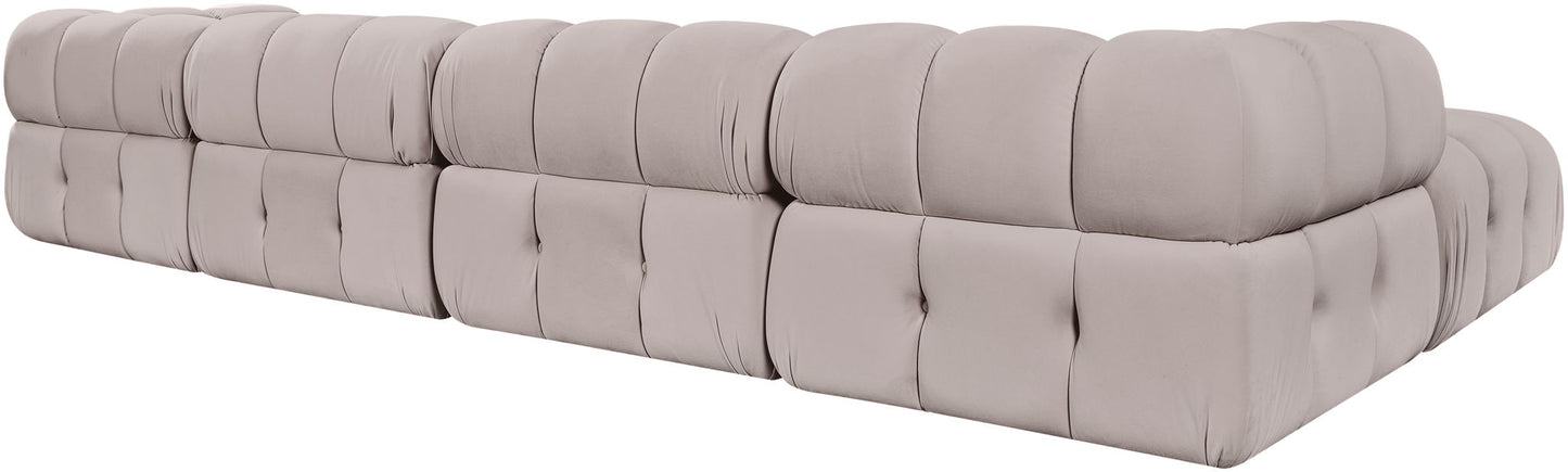 Orin - Fabric Velvet 5 Piece Modular Sectional