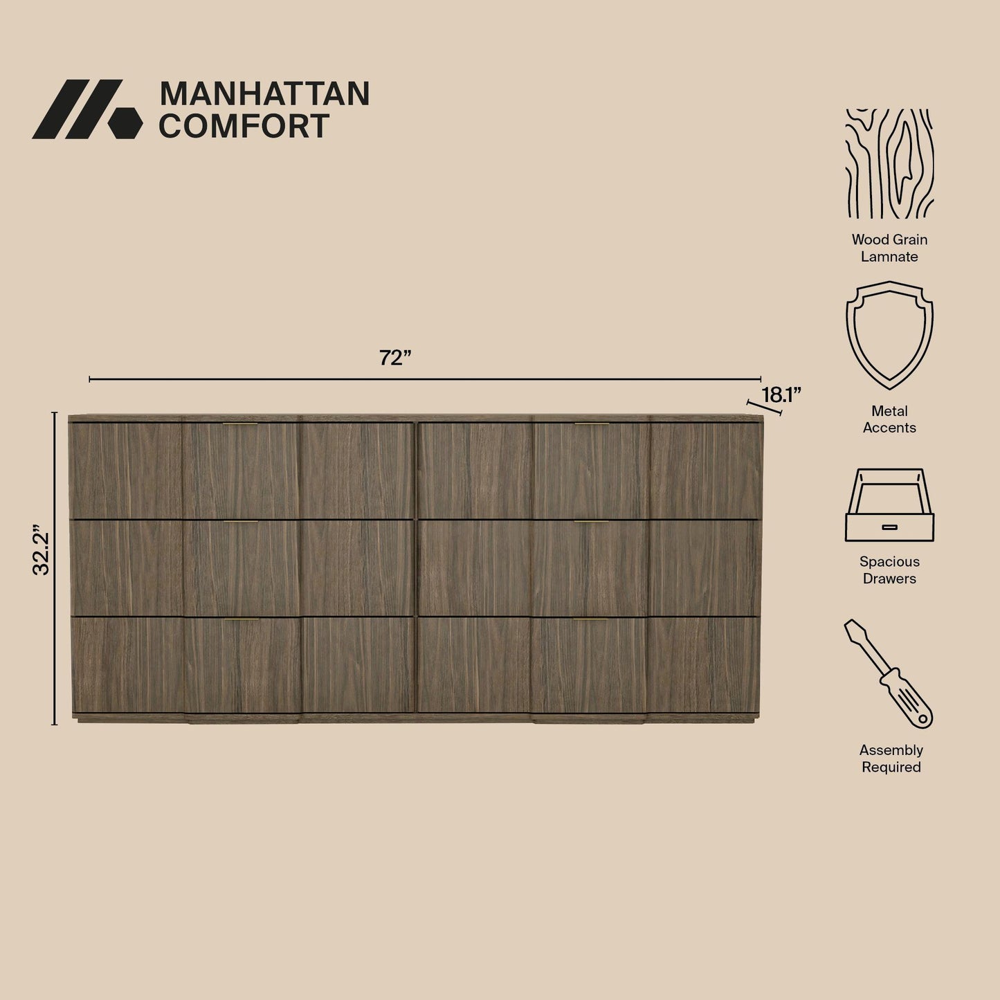 Manhattan Clive - Bedroom Dresser