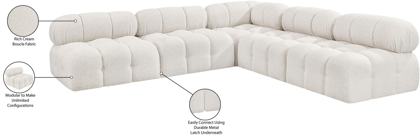 Ames - 5 Piece Fabric Modular Corner Sectional