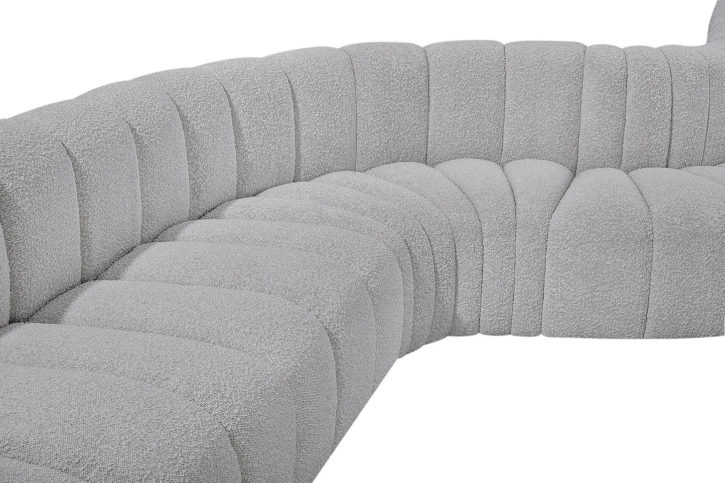 Arc - Boucle Fabric 7 Piece Modular Sofa