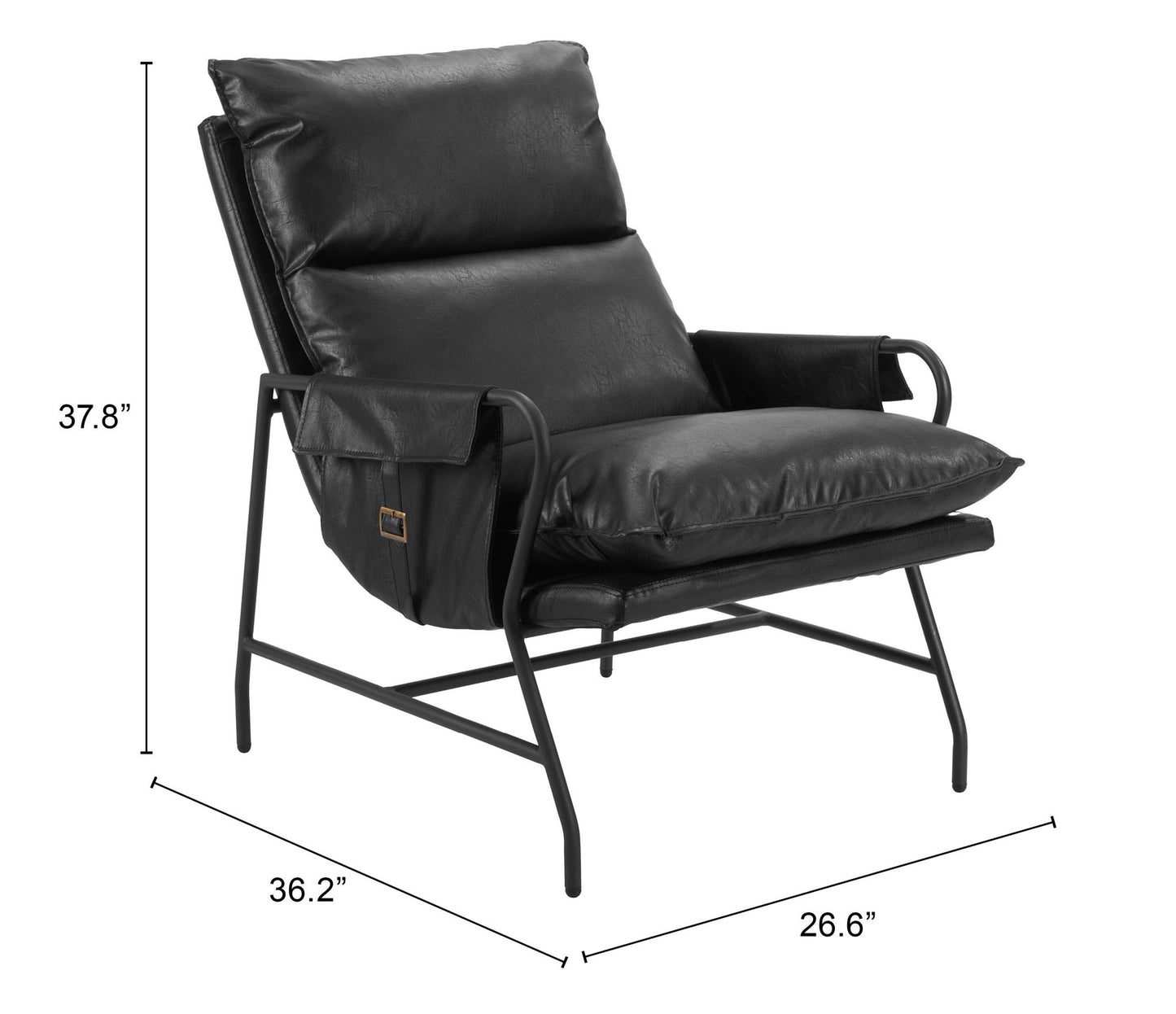 Halaus - Accent Chair - Black