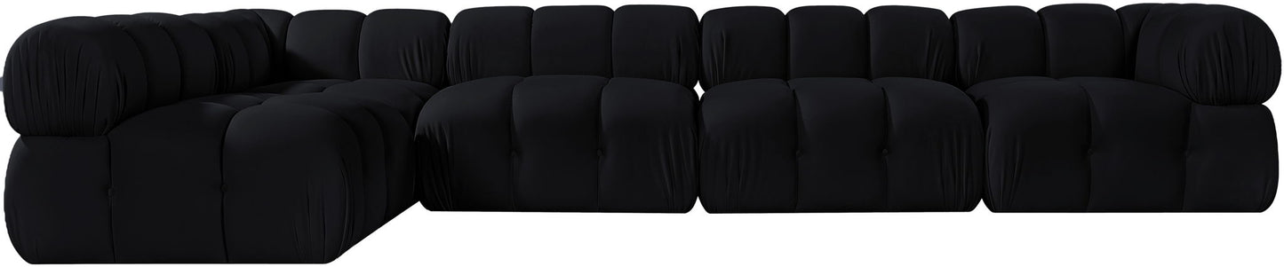 Orin - Velvet 5 Piece Modular Sectional