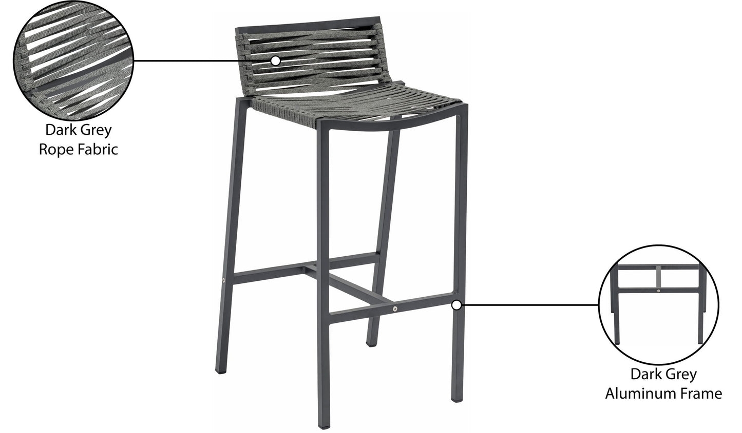 Maldives - Rope Outdoor Patio Bar Stool (Set of 2)