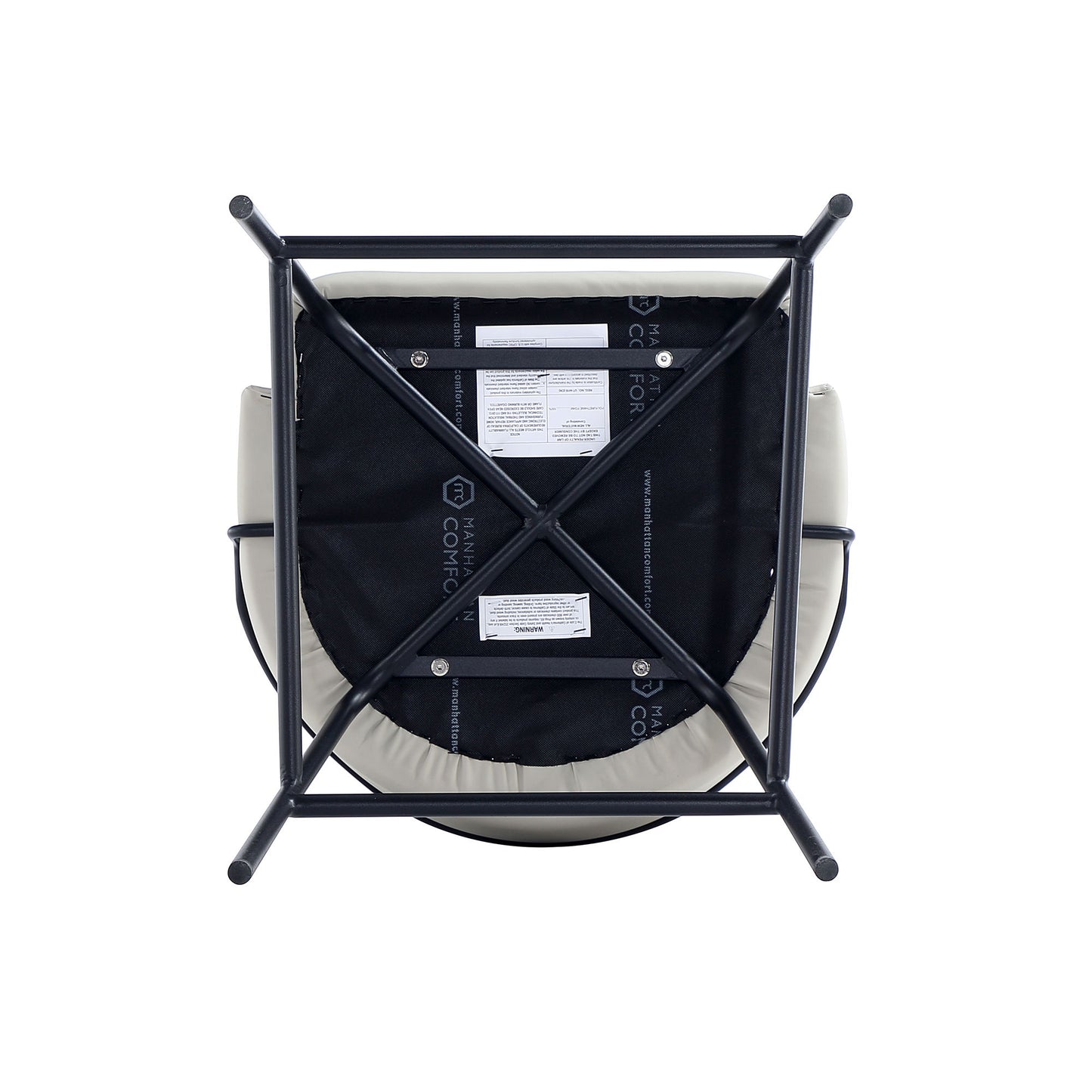 Manhattan Gracie - Counter Stool With Black Base
