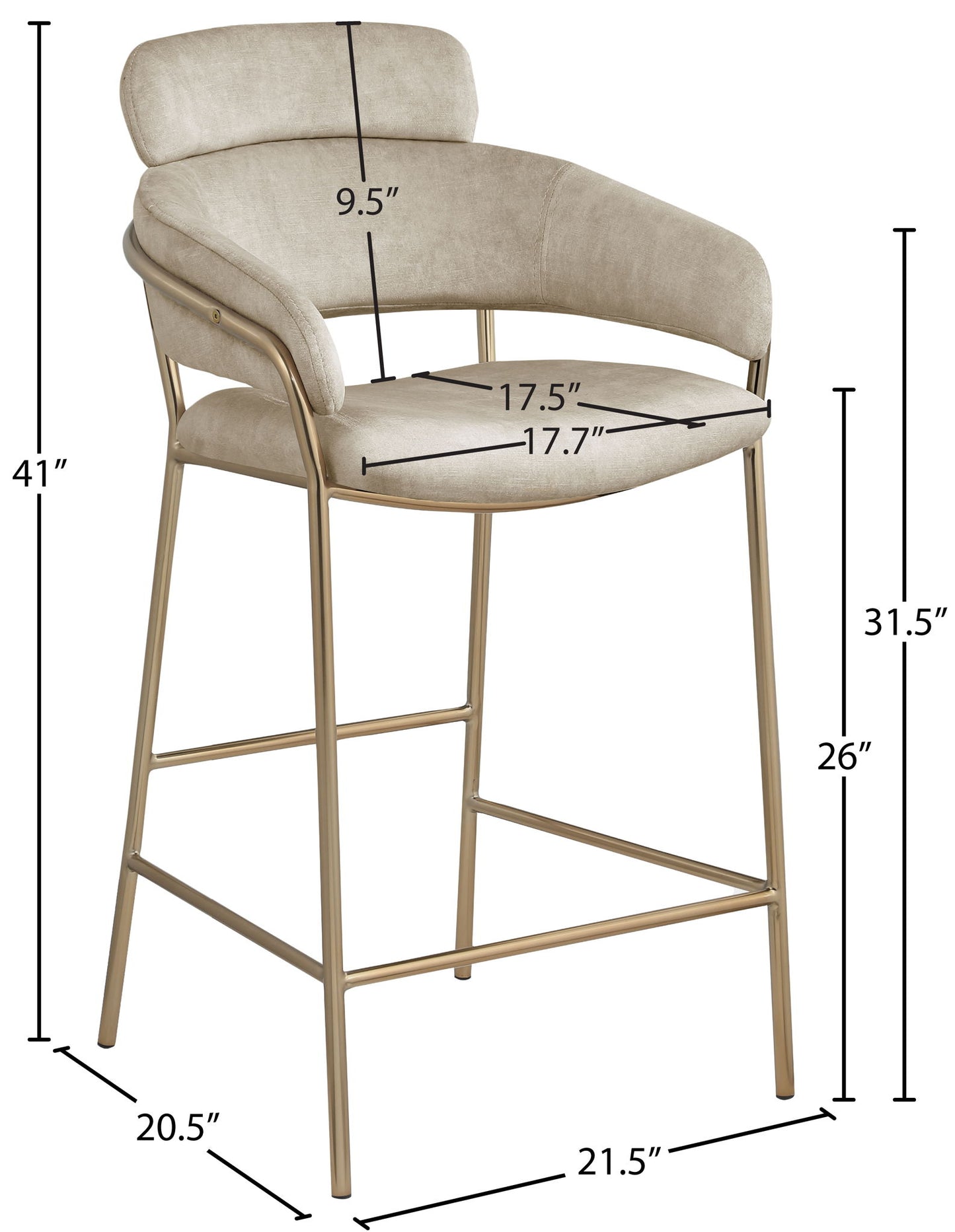 Yara - Counter Stool