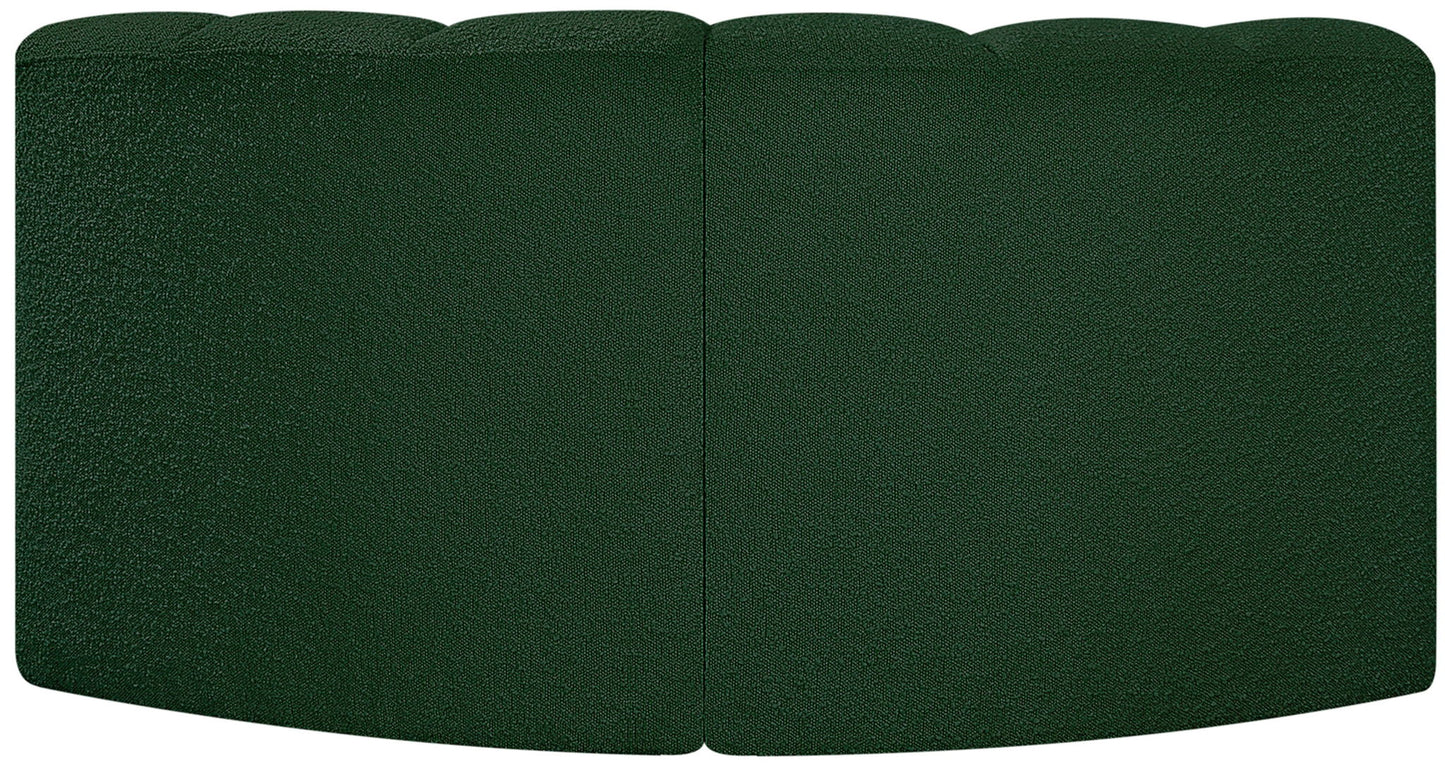 Arc - Boucle Fabric 2 Piece Modular Sofa