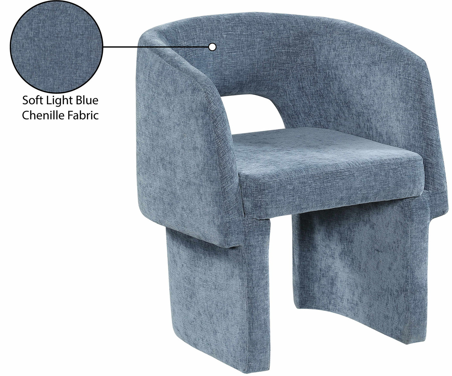 Emmet - Chenille Dining Chair / Accent Chair