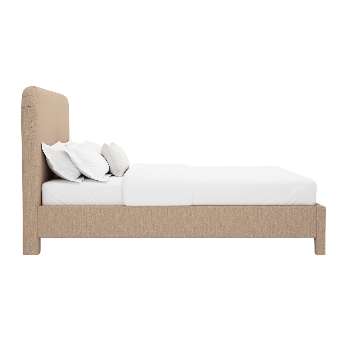 Layton - Rounded Corner Upholstered Bed