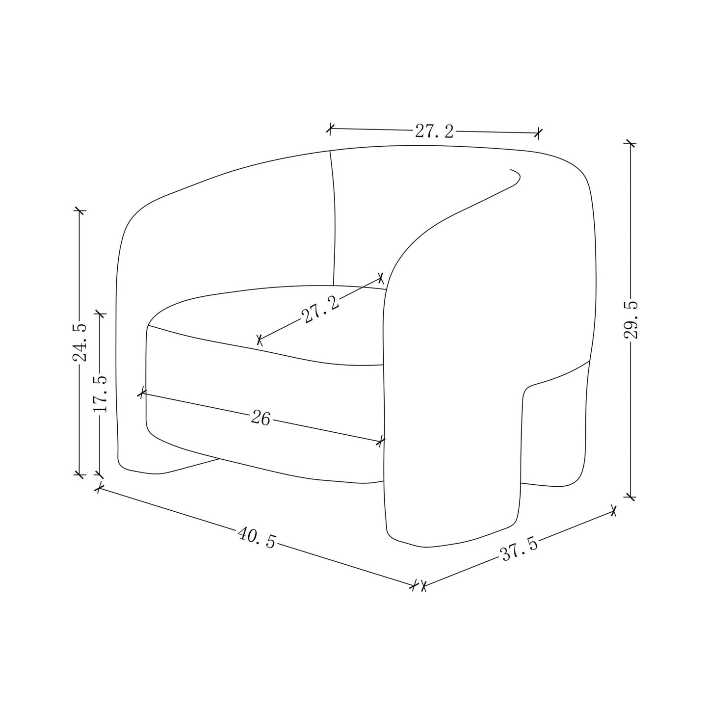 Manhattan Sylvia - Lounge Chair