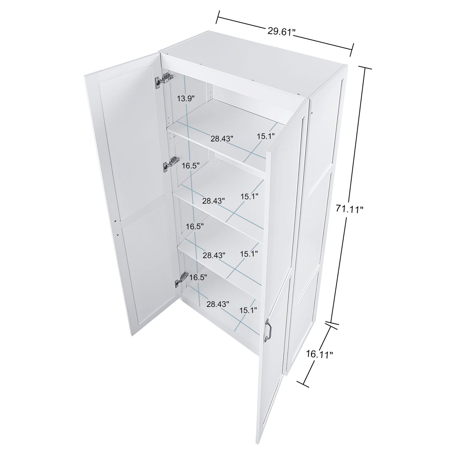 Manhattan Hopkins - Storage Cabinet With 4 Shelves