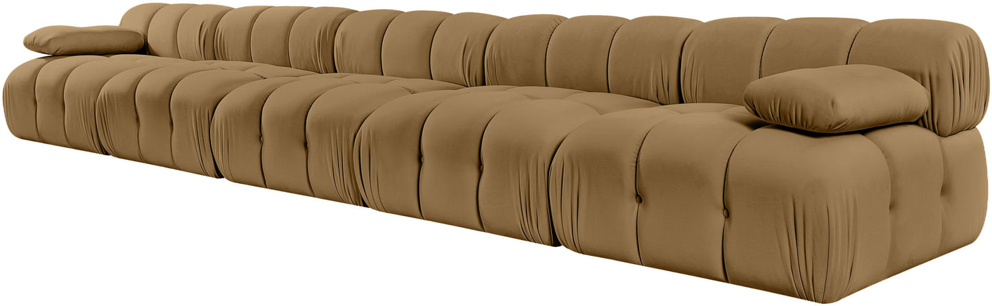 Orin - Velvet 5 Piece Modular Armless Sofa