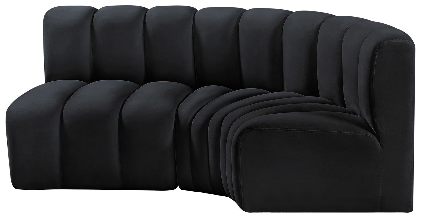 Arc - Velvet 3 Piece Sofa