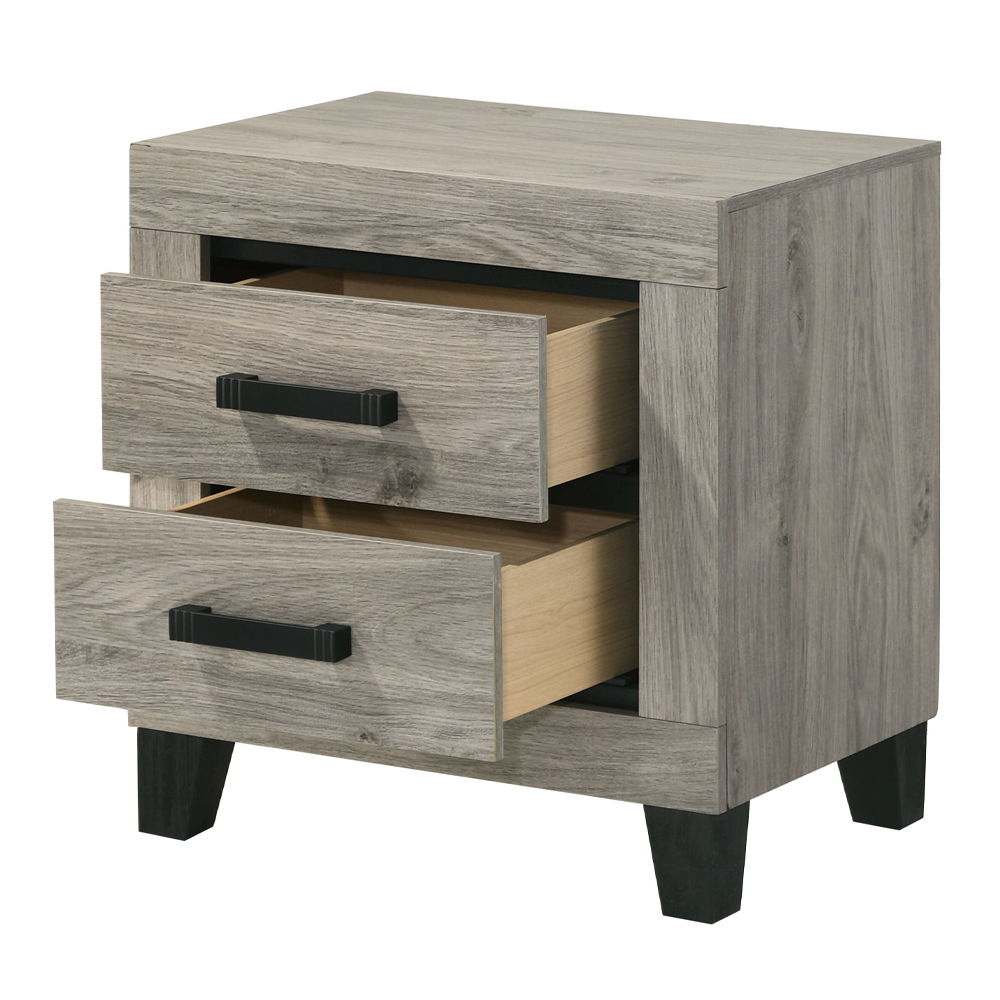 Mari - Nightstand - Light Gray Finish