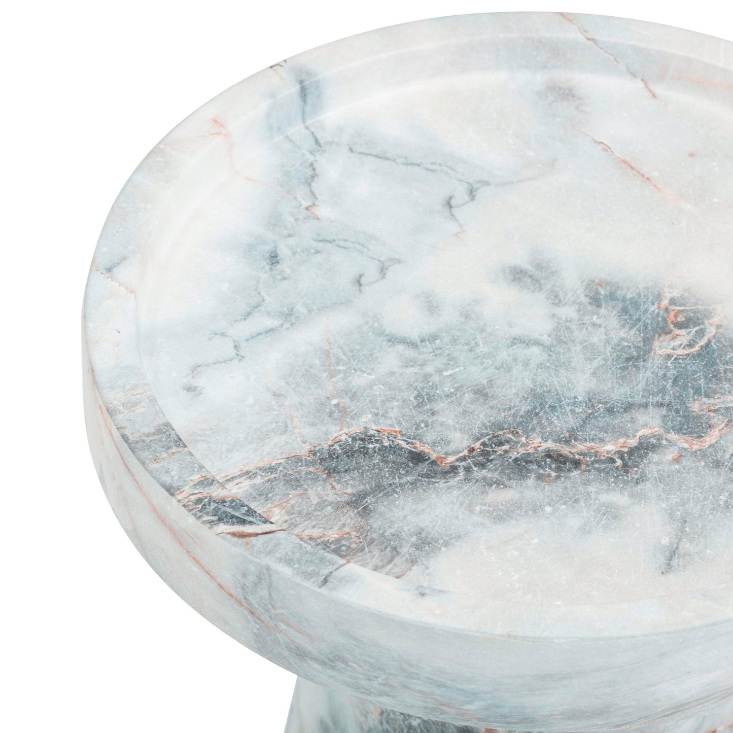 Zara - Indoor / Outdoor Side Table - Blue / White