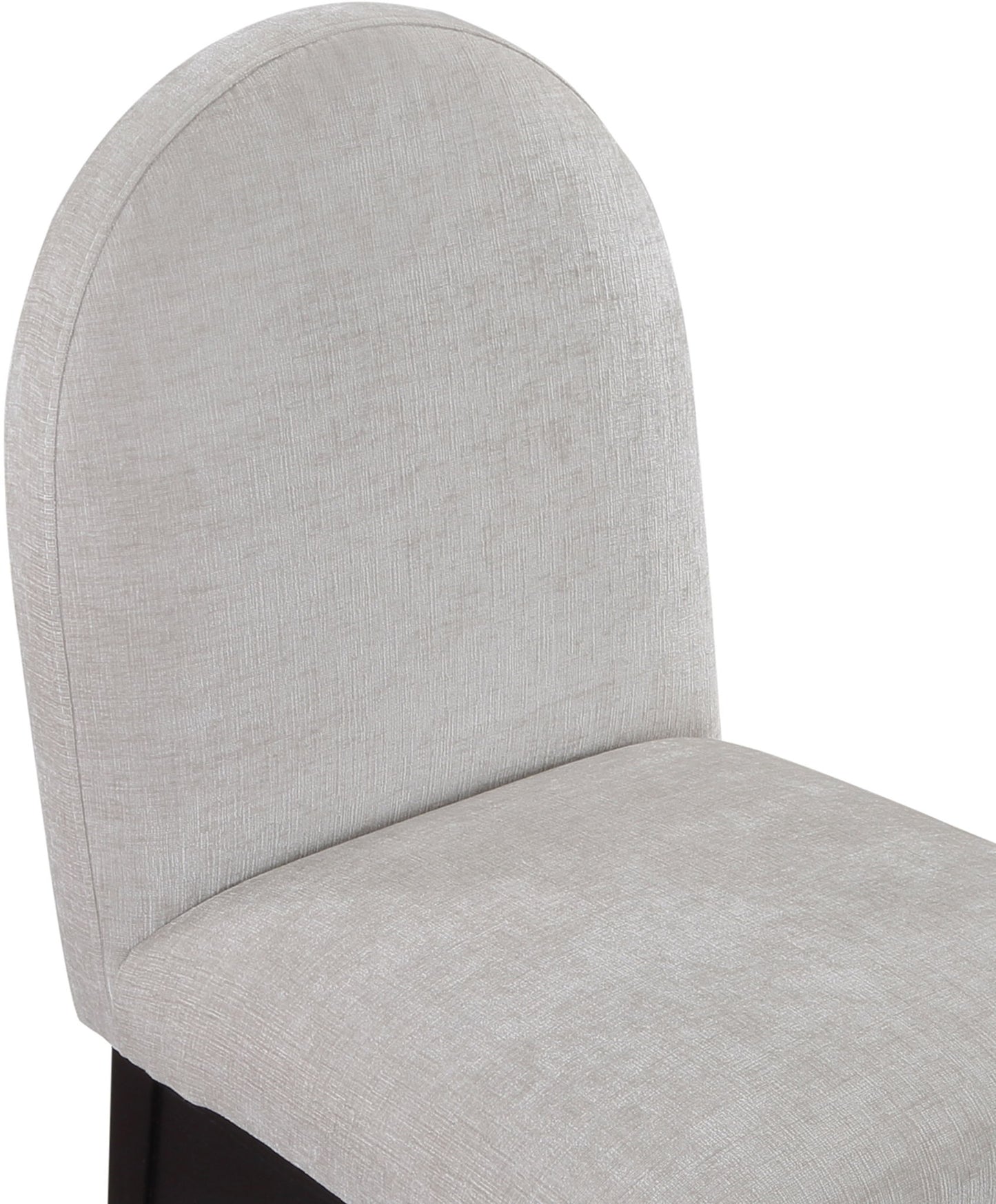 Waldorf - Chenille Dining Side Chair With Black Legs