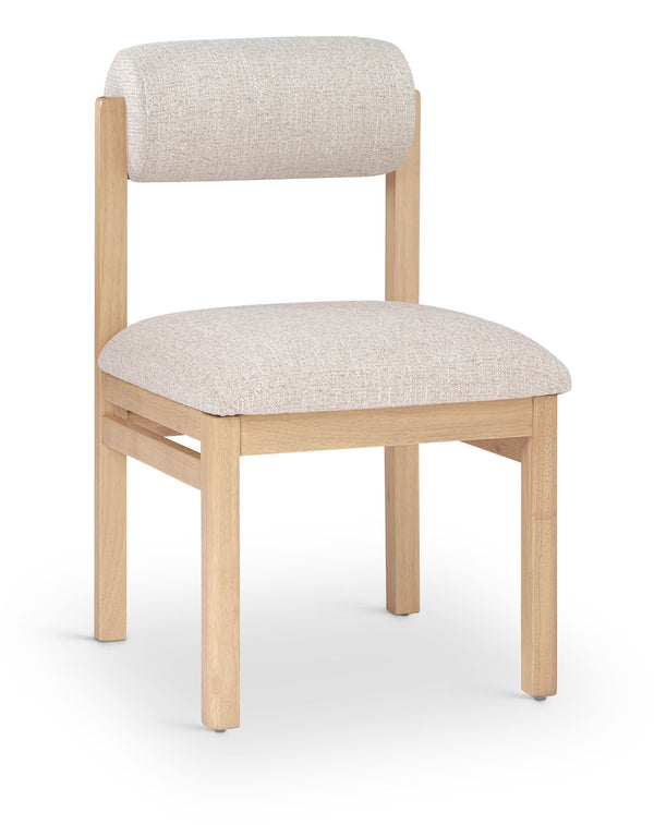 Roundhill - Fabric Dining Chair (Set of 2) - Natural Frame