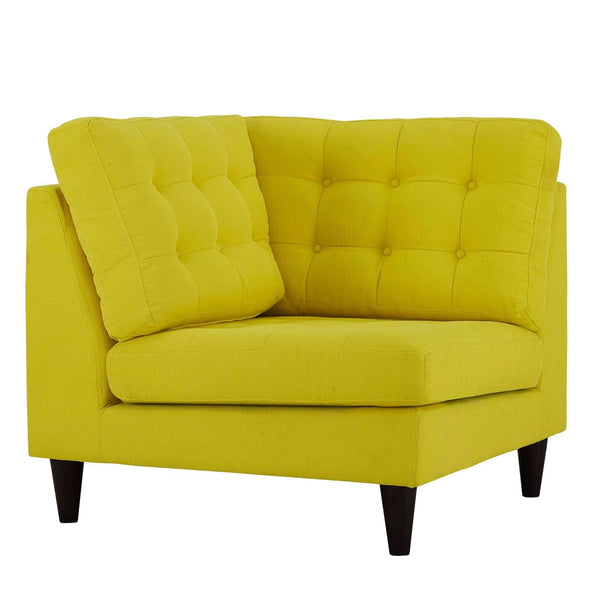Empress Upholstered Fabric Corner Sofa - Sunny