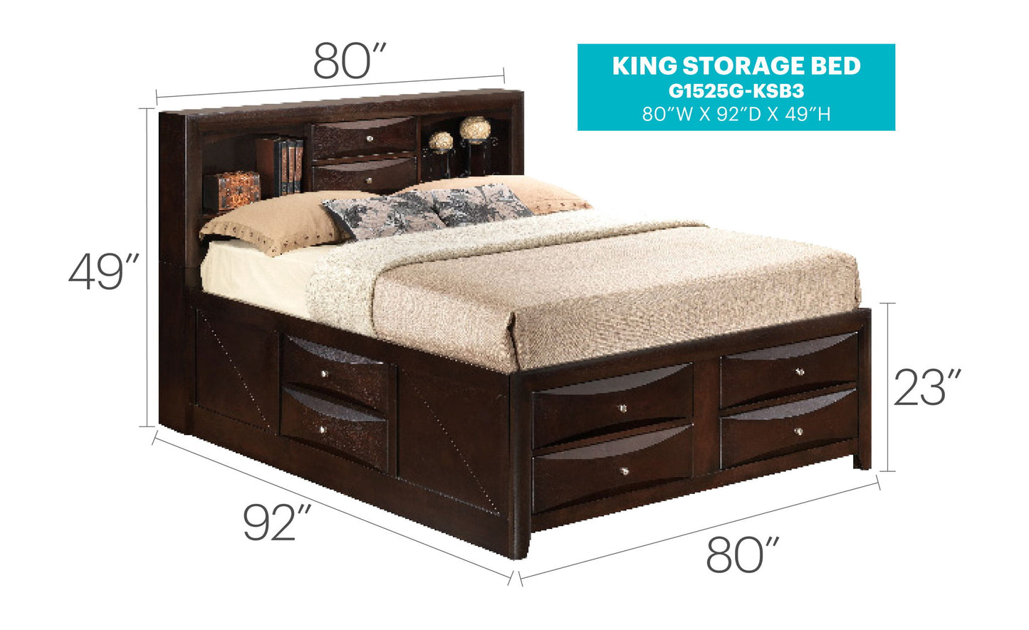 Glory Furniture - Marilla - Storage Bed