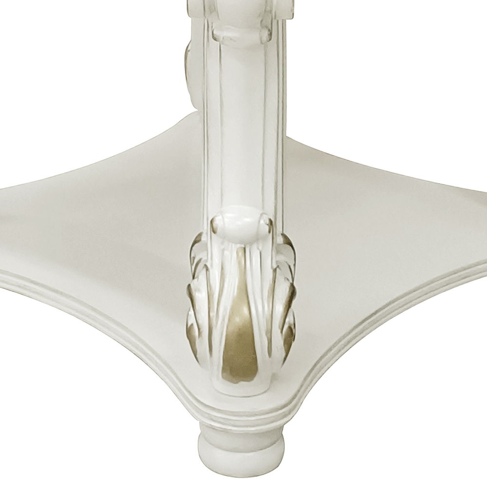 Vendome - 31" End Table - Antique Pearl