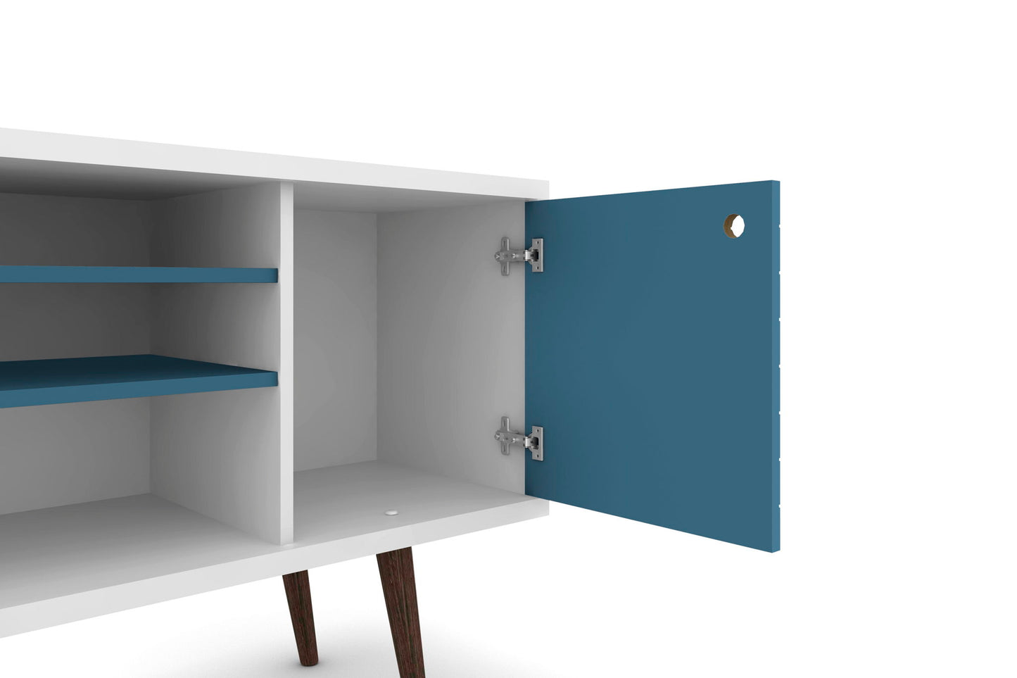 Manhattan Liberty - 53" TV Stand With White Frame