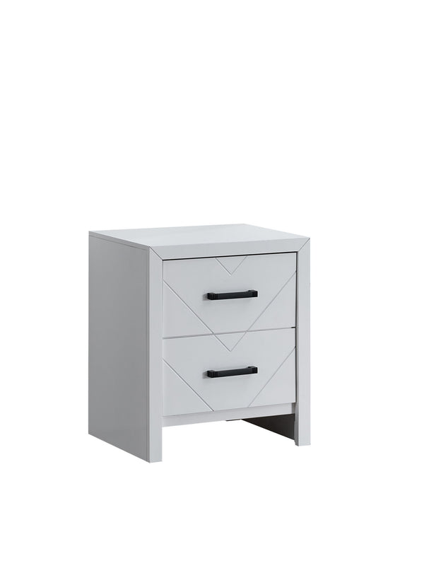 Hammond - 3 Drawer Wood Nightstand - White