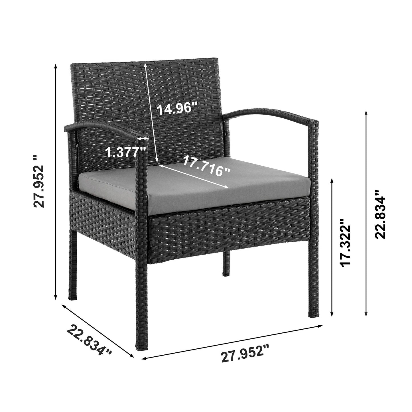 Manhattan Noli - 3-Piece Conversation Set