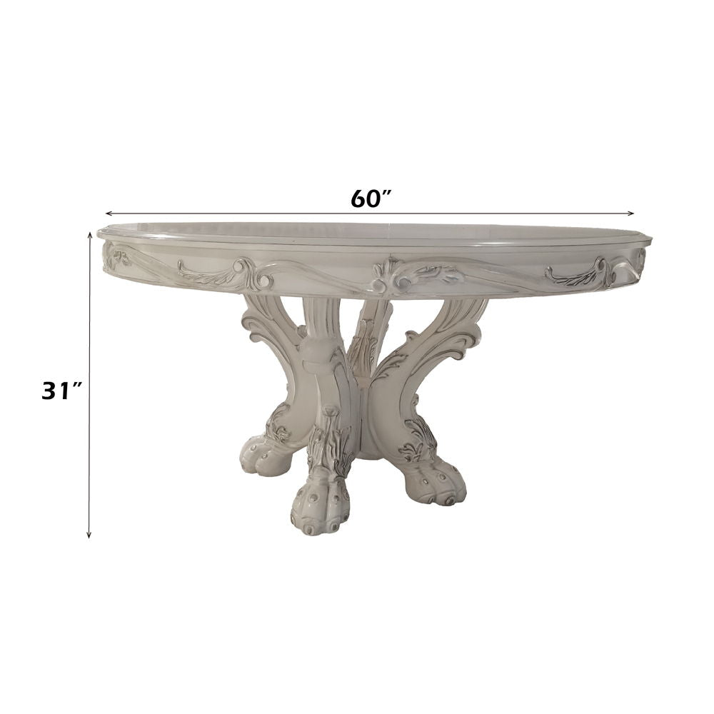Dresden - Round Dining Table - Bone White