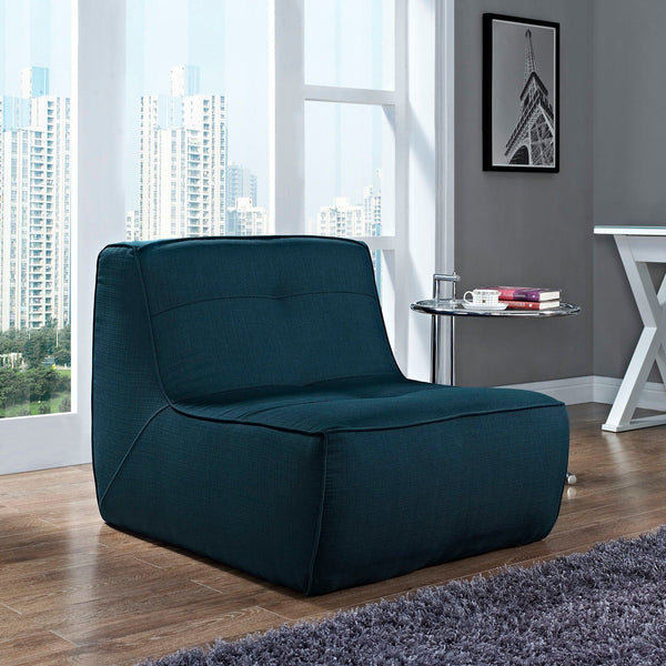 Align Fabric Armchair - Azure