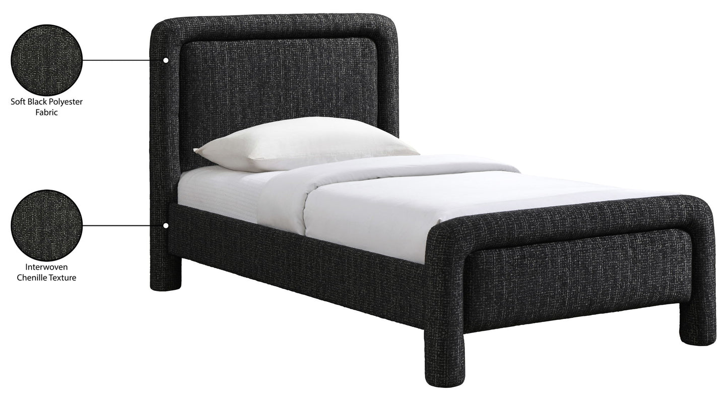 Baylor - Fabric With Interwoven Chenille Upholstered Bed