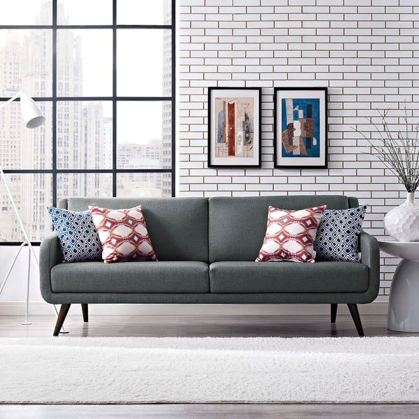 Verve Upholstered Fabric Sofa - Gray