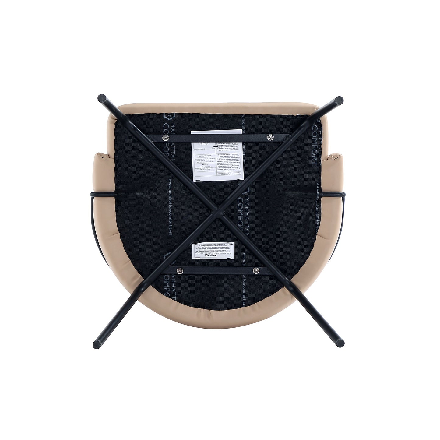 Manhattan Gracie - Dining Chair With Black Legs