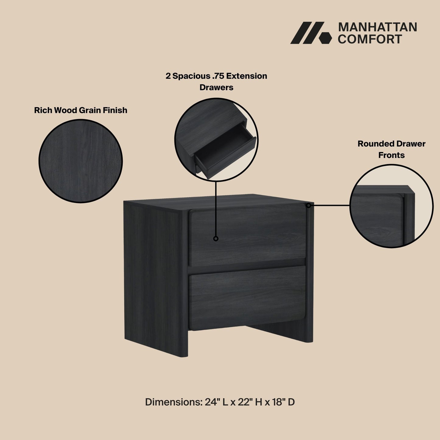 Manhattan Linda - Nightstand
