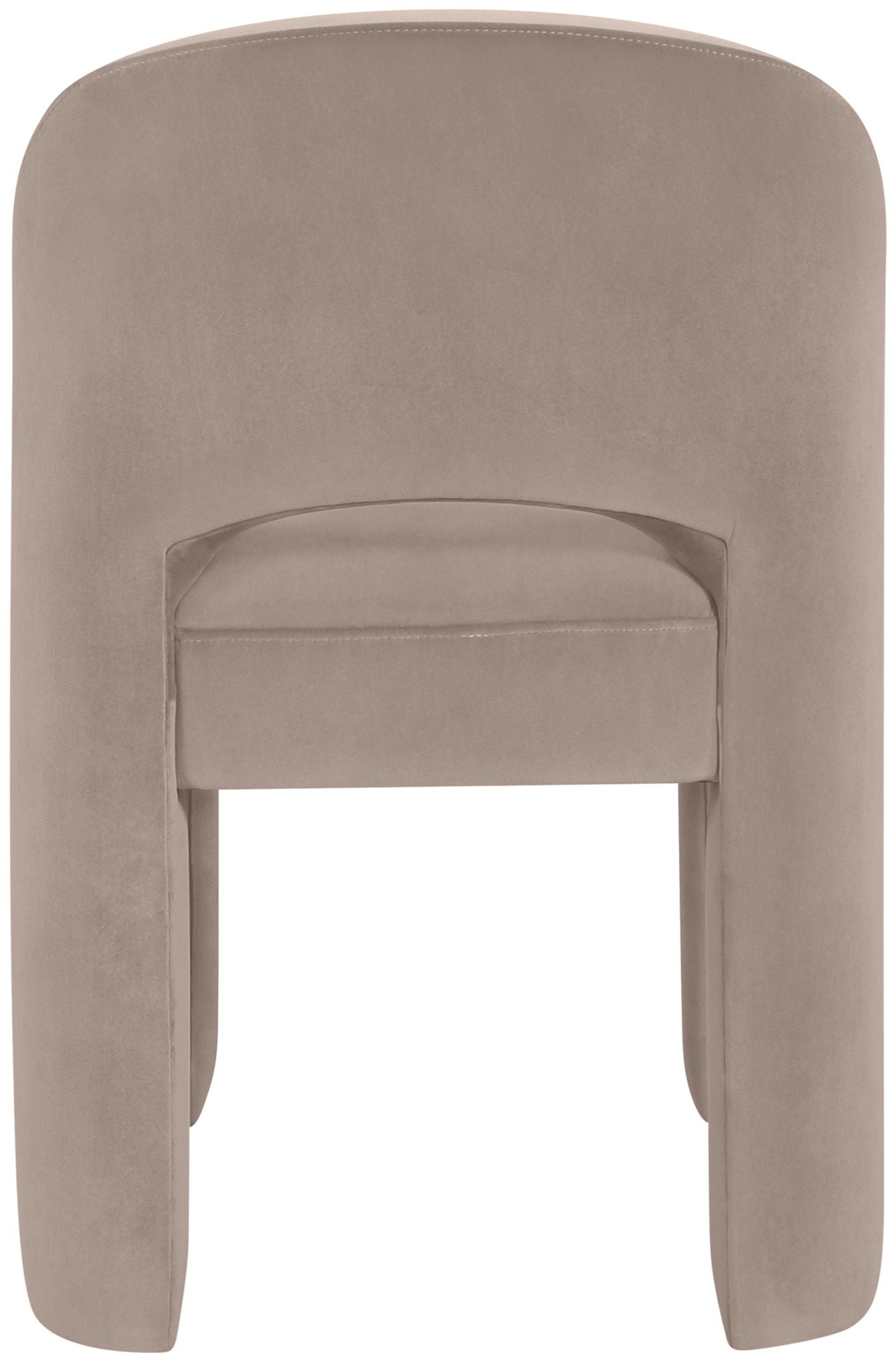 Celine - Velvet Performance Fabric Upholstered Dining Chair (Set of 2) - Taupe