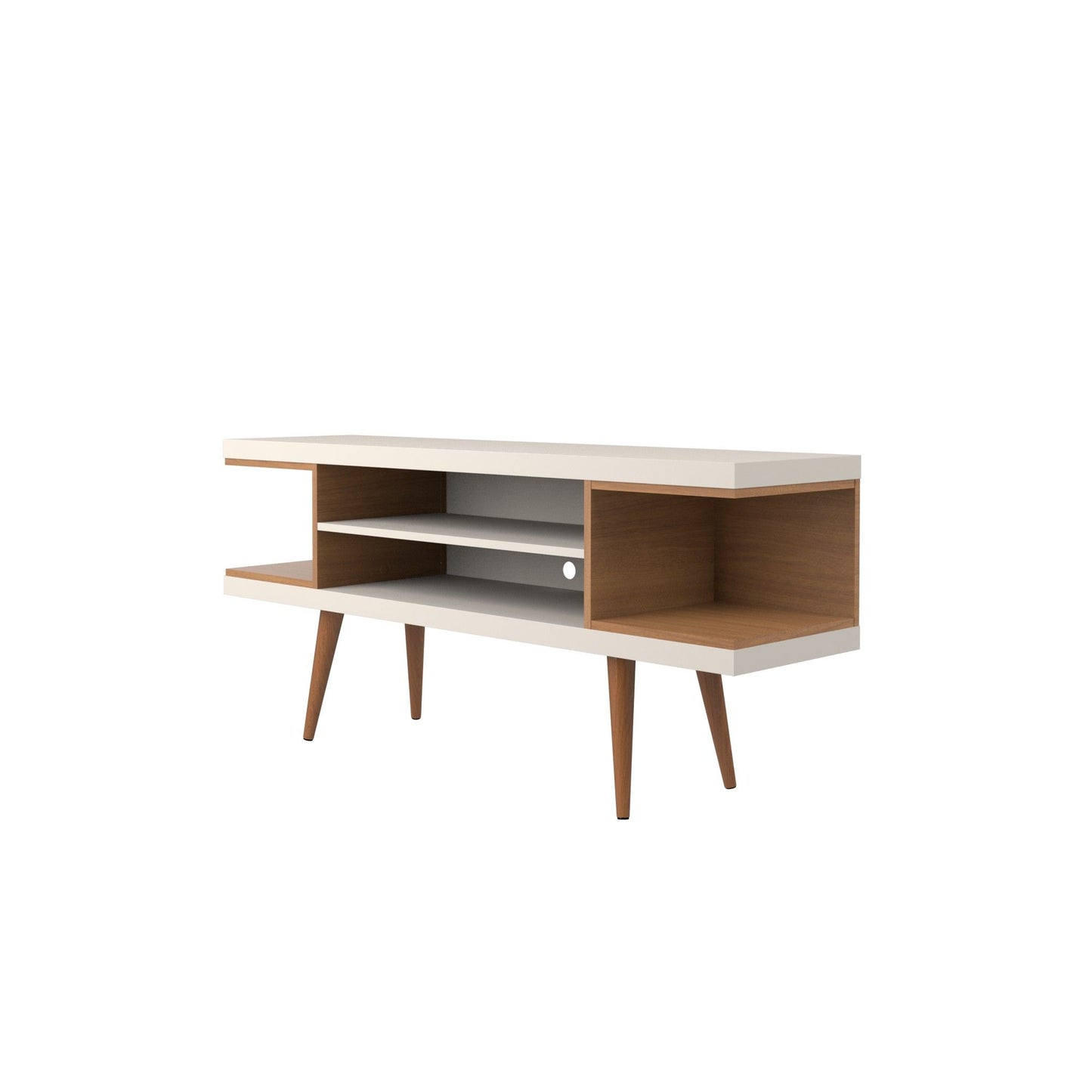 Manhattan Utopia - TV Stand - Off White And Maple Cream